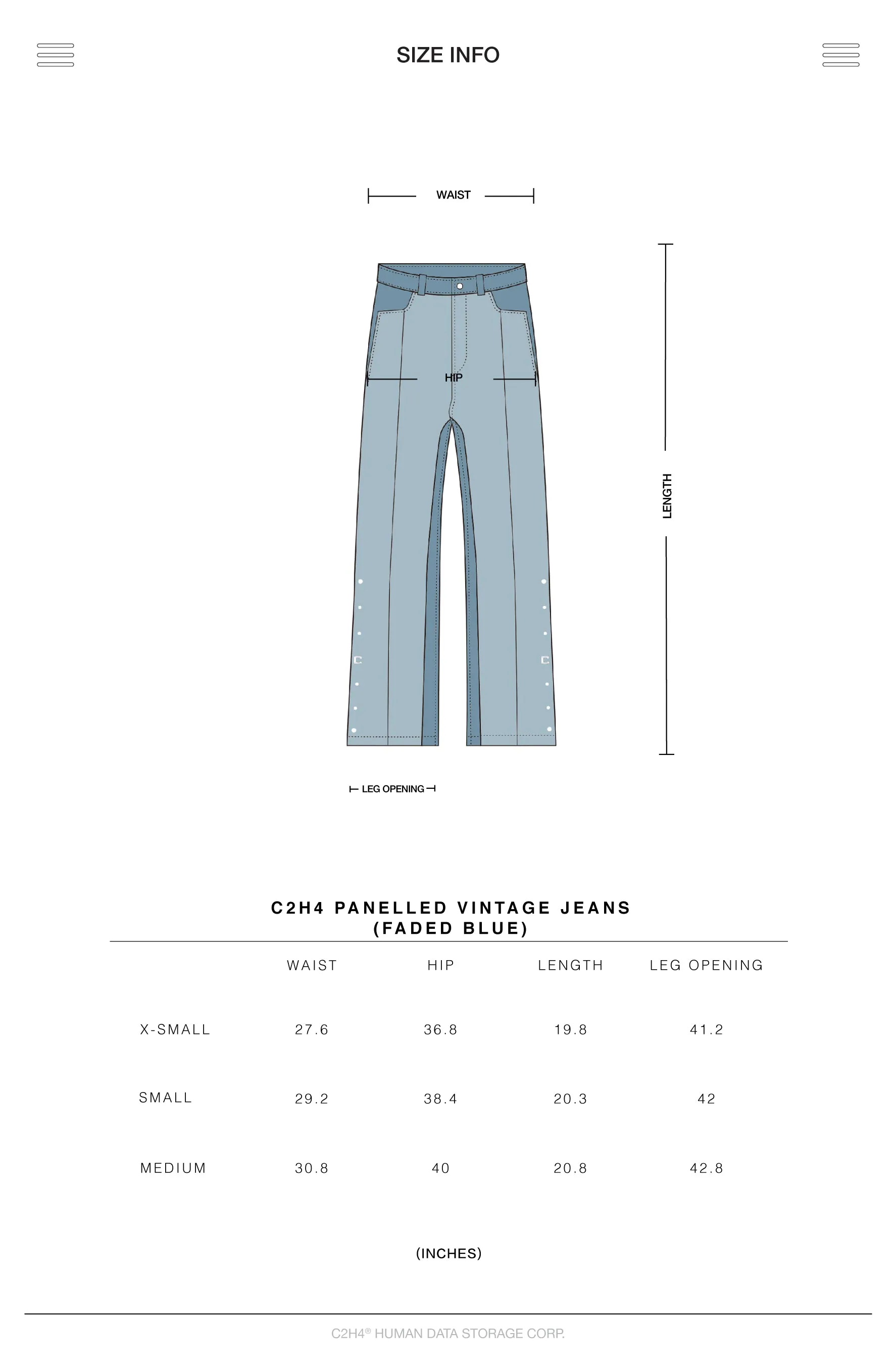 004 - Panelled Faded Vintage Jeans