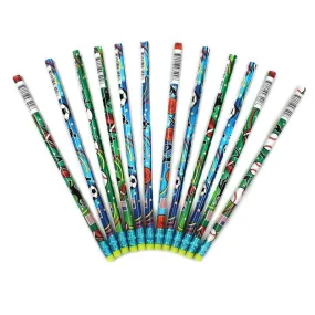 (12 Dz) Decorated Pencils Sports