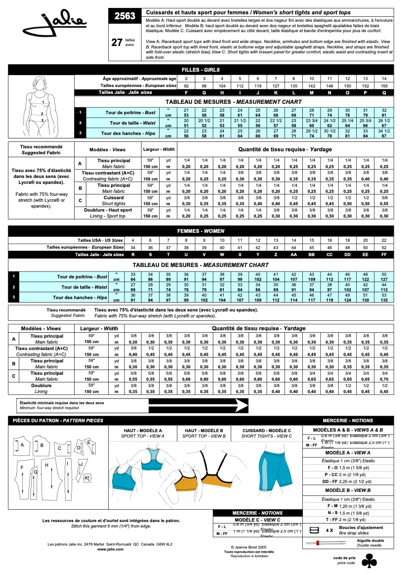 2563 // Sports Bra and Short Tights