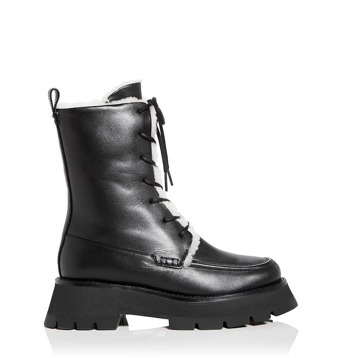 3.1 Phillip Lim Womens Kate Faux Leather Warm Mid-Calf Boots