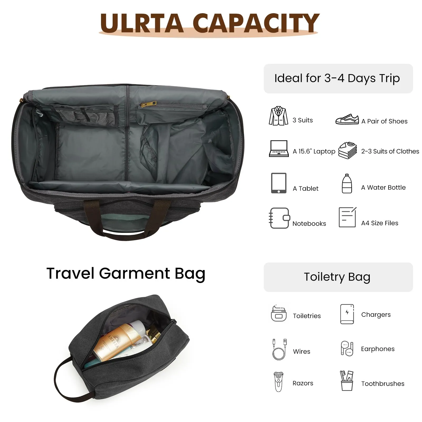 50L All-In-One Garment Travel Bag