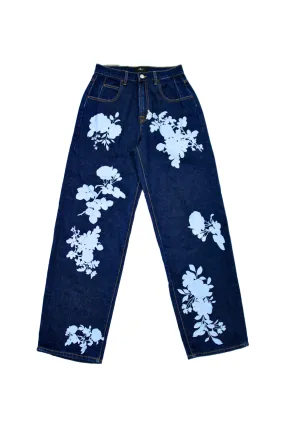 7 For All Mankind - Floral Silhouette Jeans