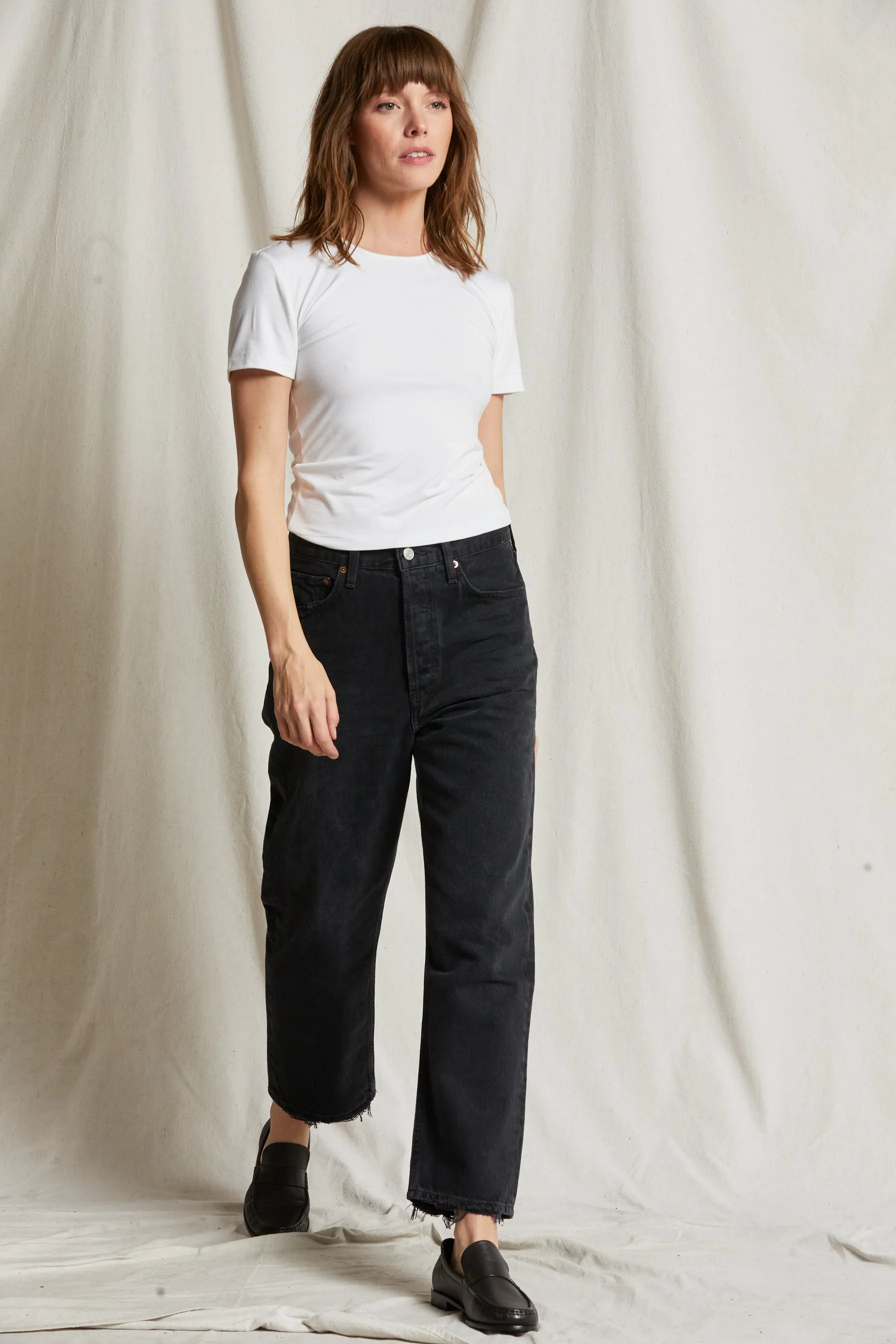 90'S cropped mid rise jeans