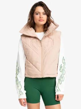 Active Collection Puffer Vest - Warm Taupe