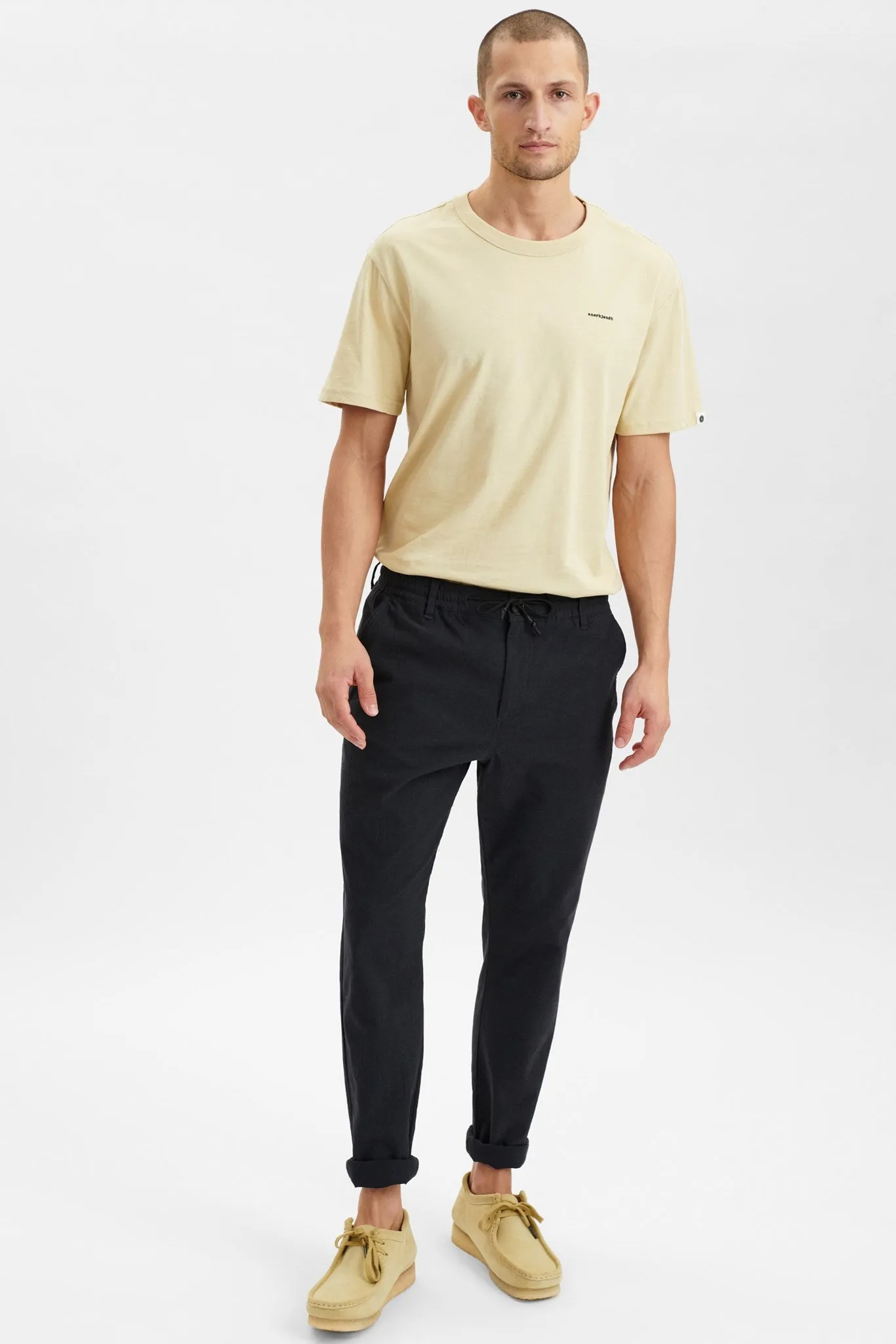 AKJENS ELASTIC WAIST PANTS - Caviar