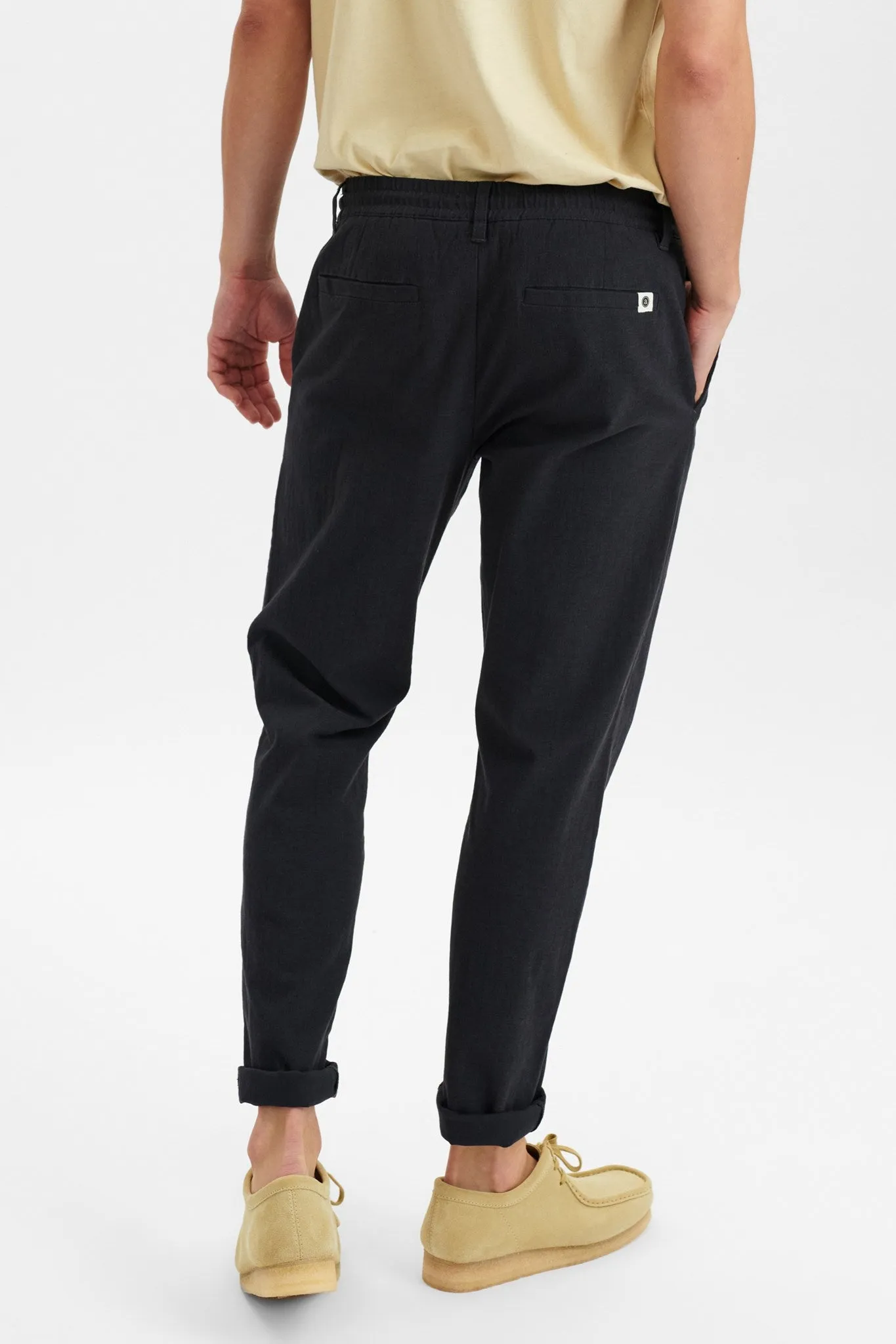 AKJENS ELASTIC WAIST PANTS - Caviar