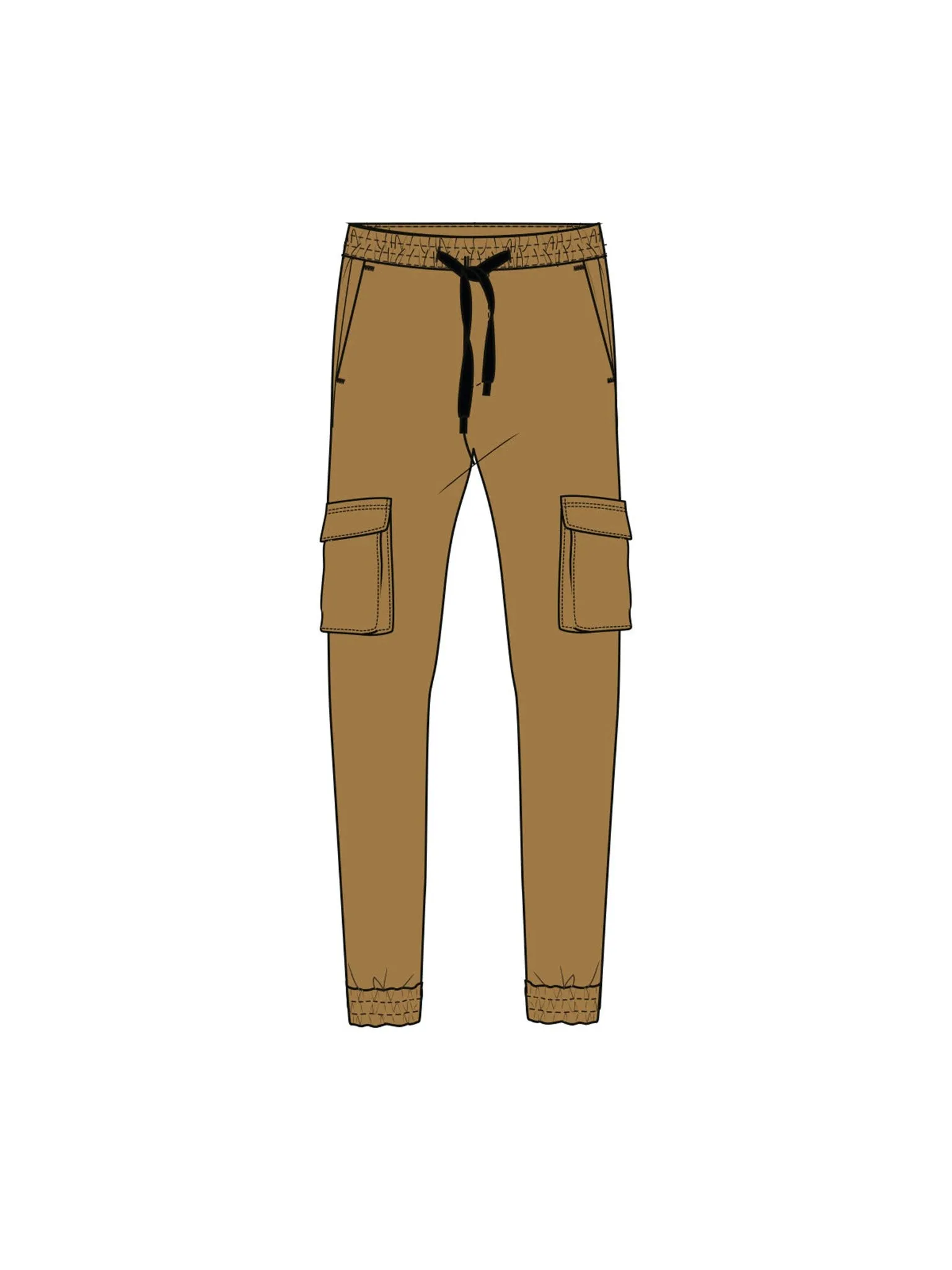 AKJOHN CORDUROY PANTS - Dijon