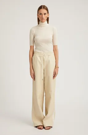 Alabaster Leather Athletic Drawstring Pants