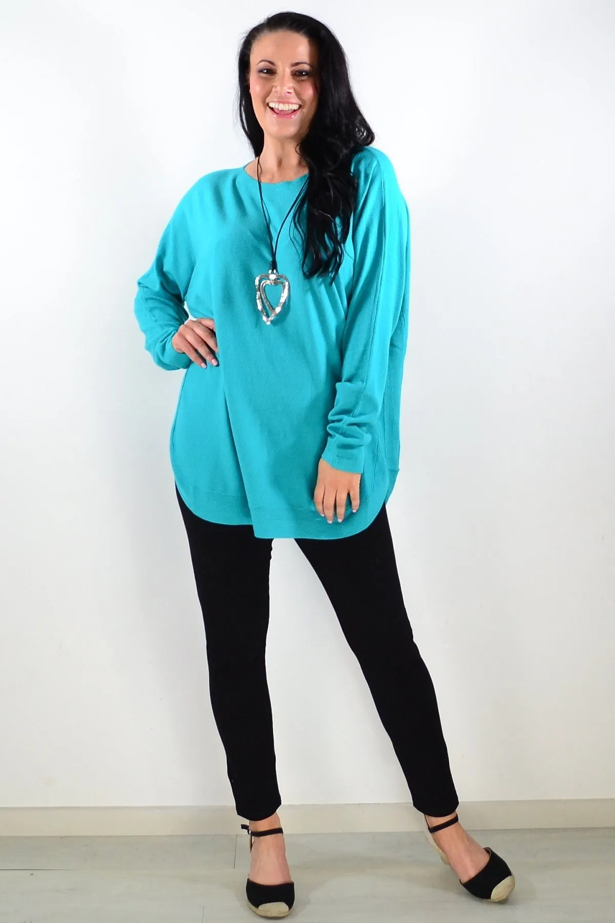 Aqua Winter Warm Tunic Top