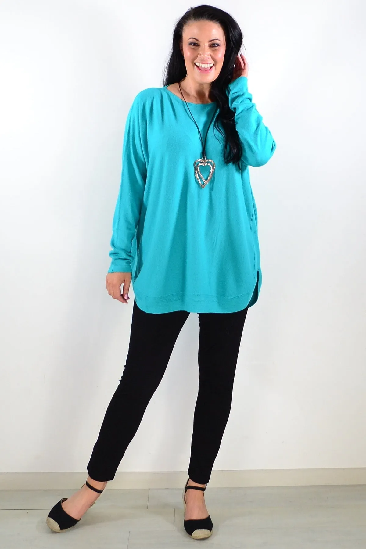 Aqua Winter Warm Tunic Top