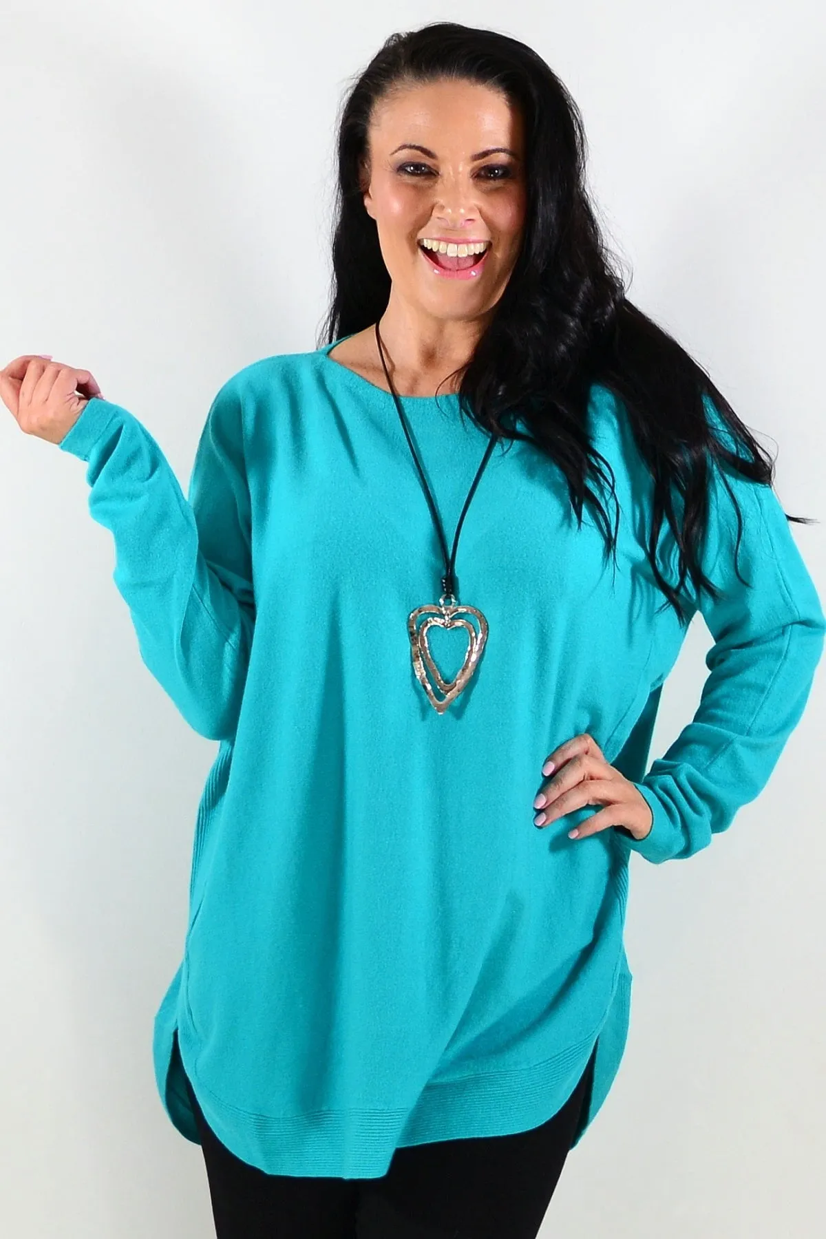 Aqua Winter Warm Tunic Top