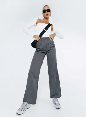 Archer Pants Pinstripe Grey Tall