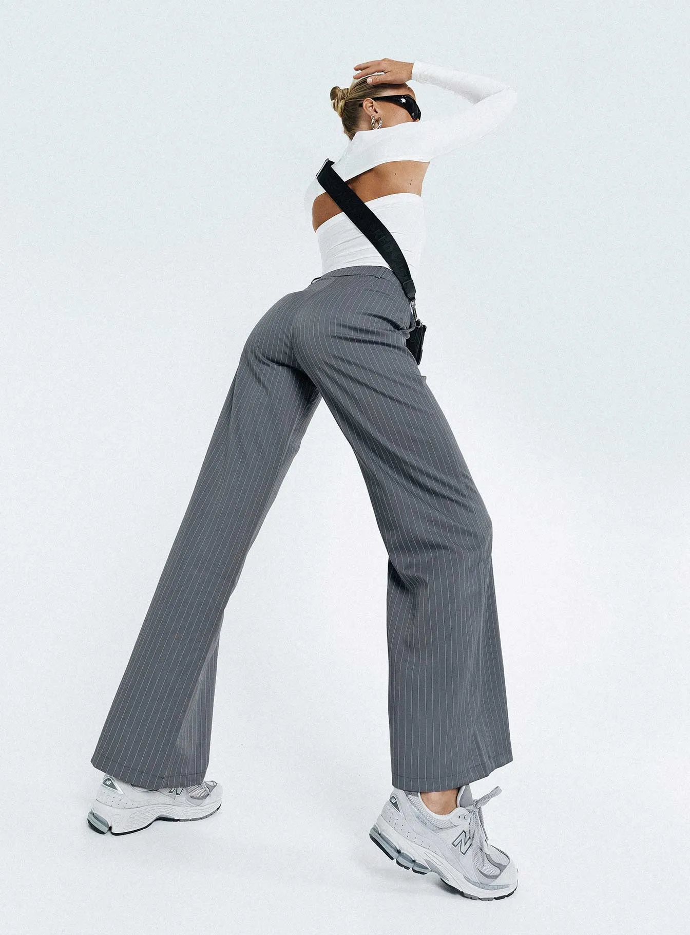 Archer Pants Pinstripe Grey Tall