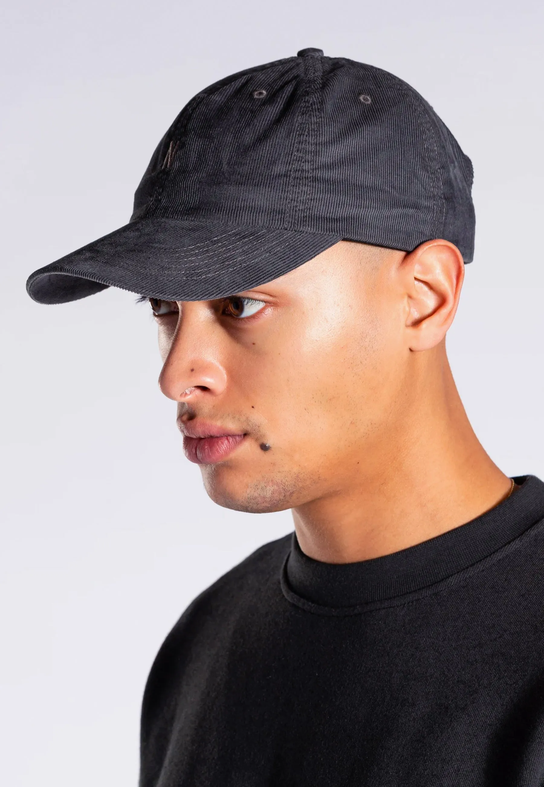 Baby Corduroy Sports Cap - Slate Grey