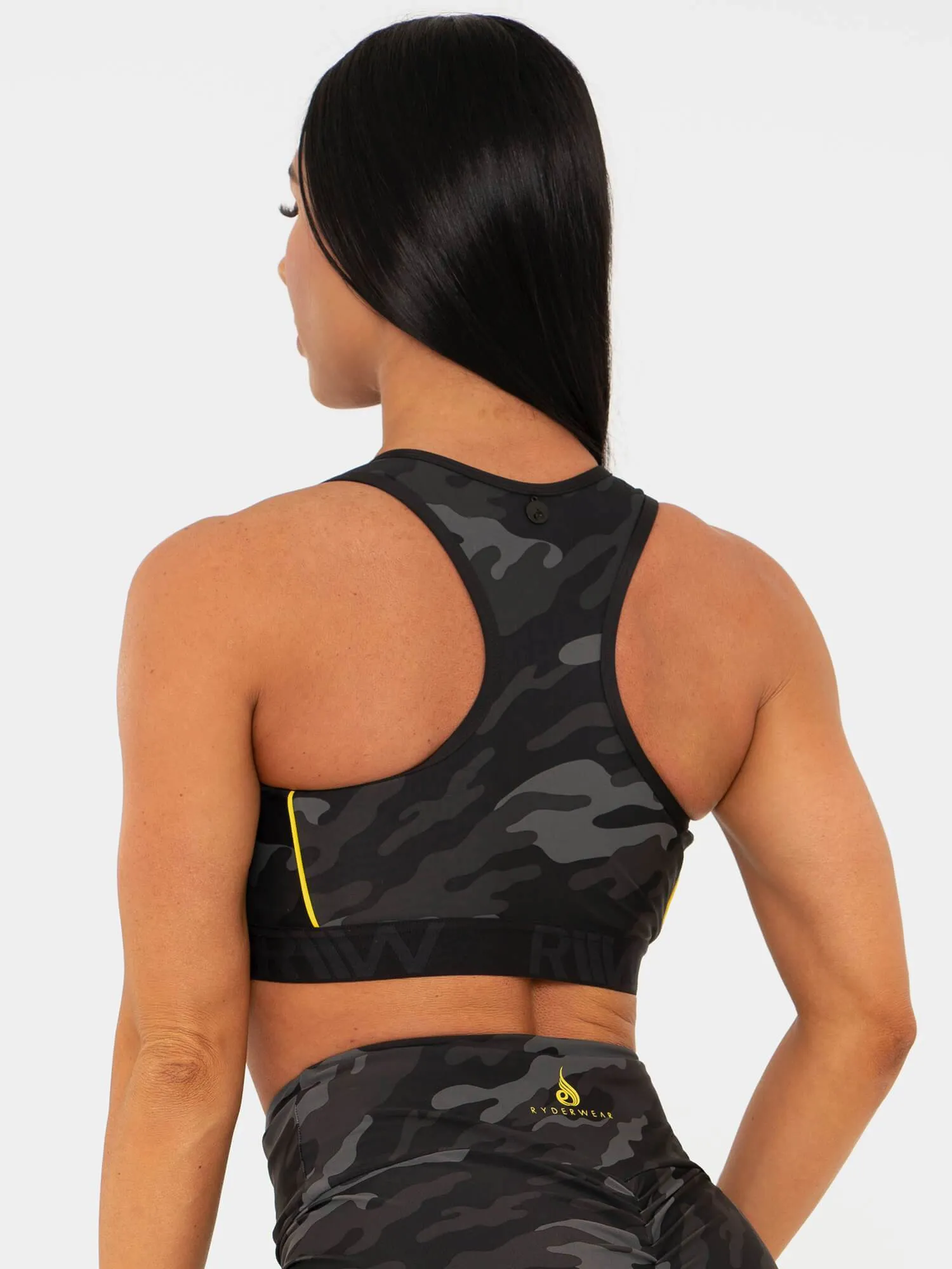 BFCAMO Zip Up Sports Bra - Camo