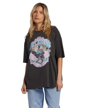 BILLABONG Women's Warm Waves T-Shirt Off Black