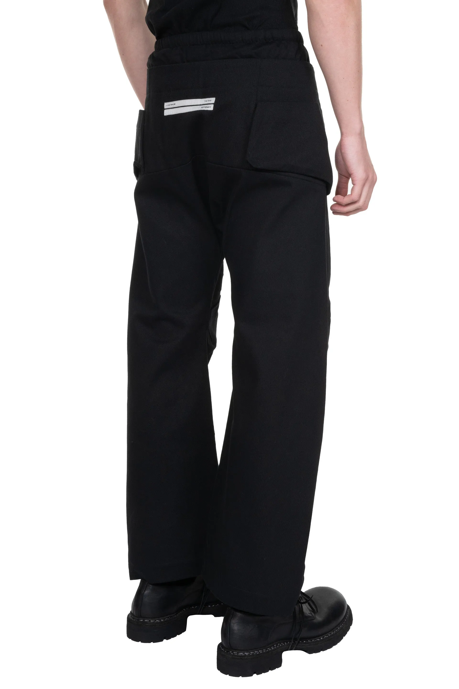 Black Double-Waisted Pants