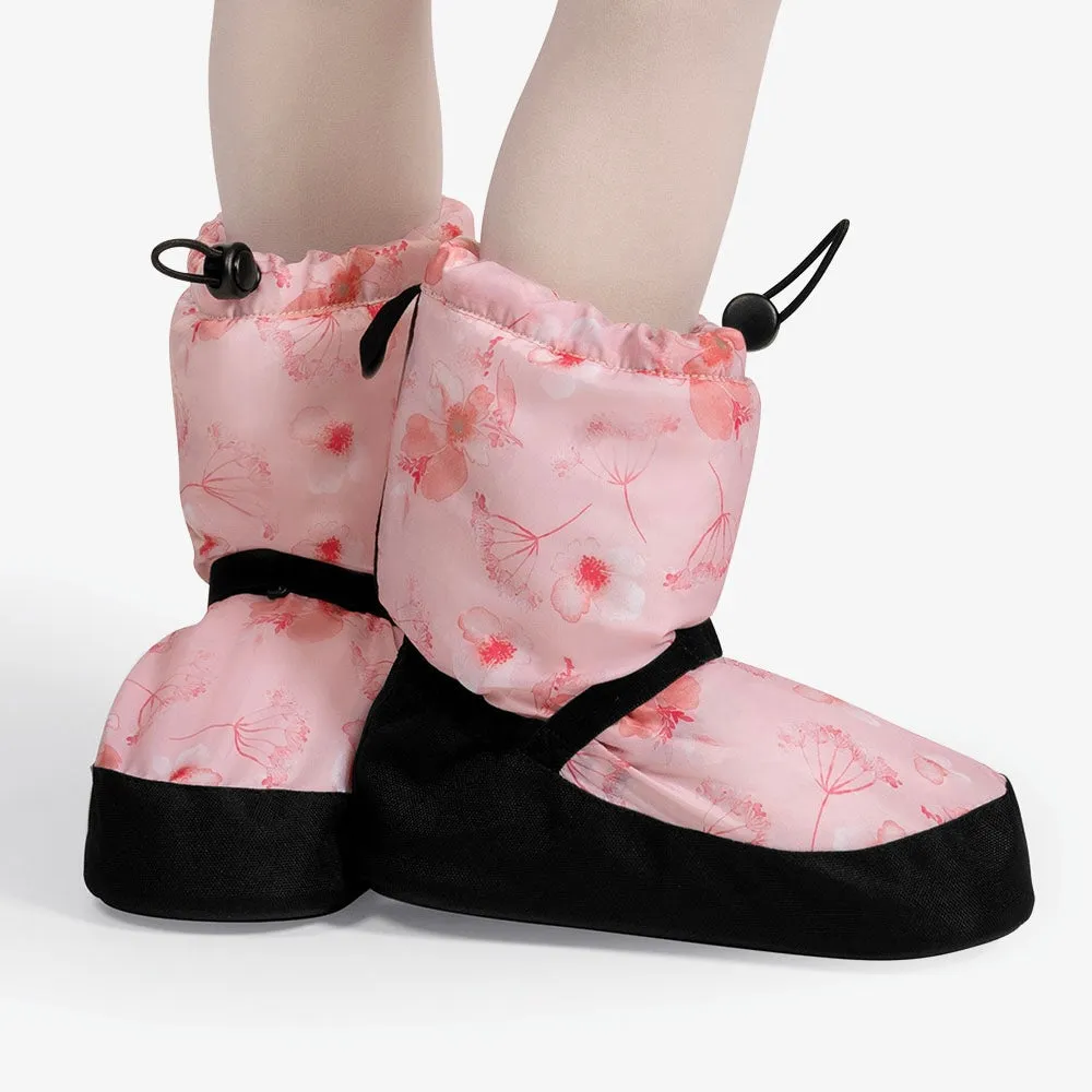 Bloch Children's Pink Printed High Warm Up Booties