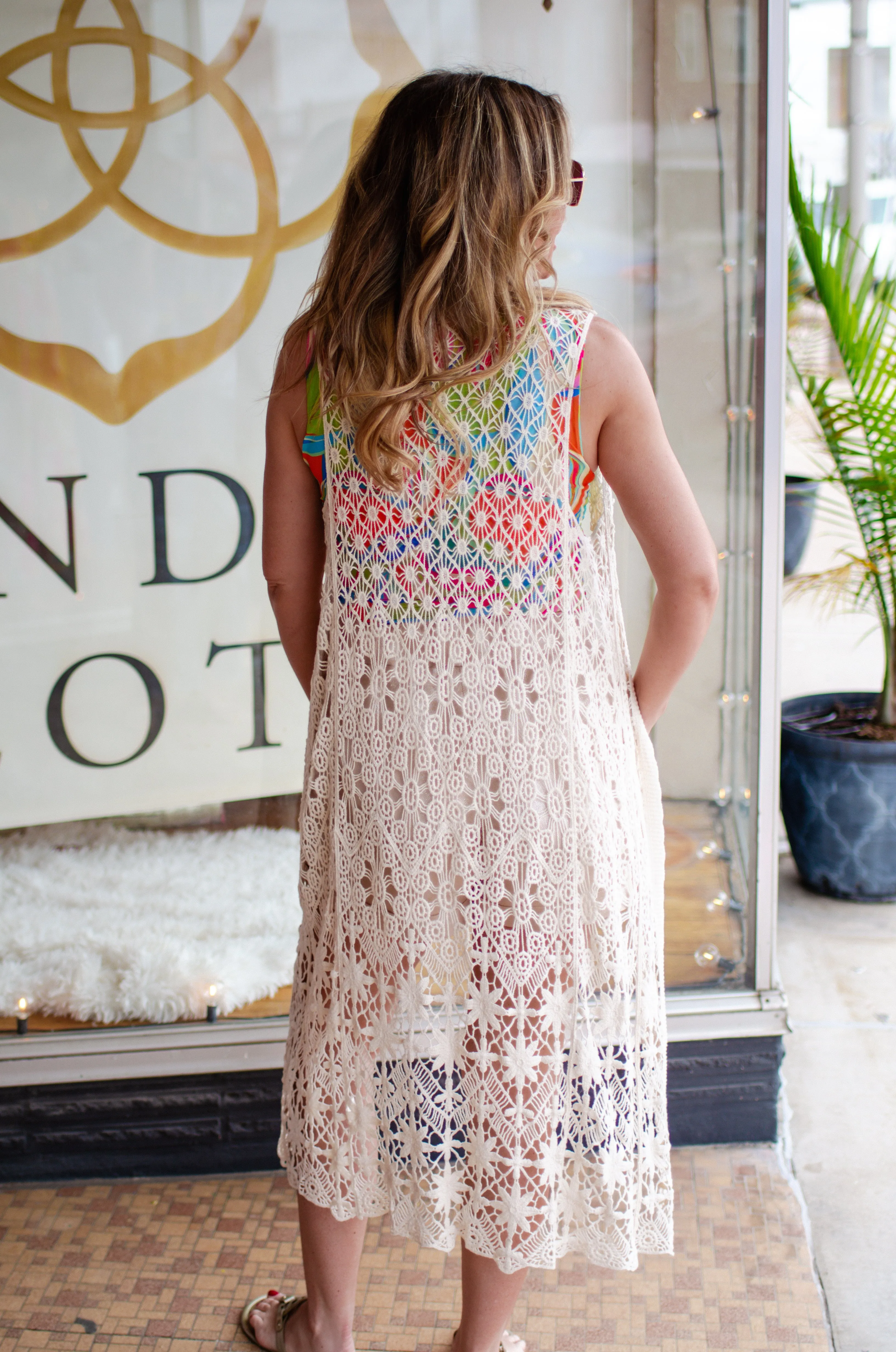 Bohemian Love Crochet Lace Vest