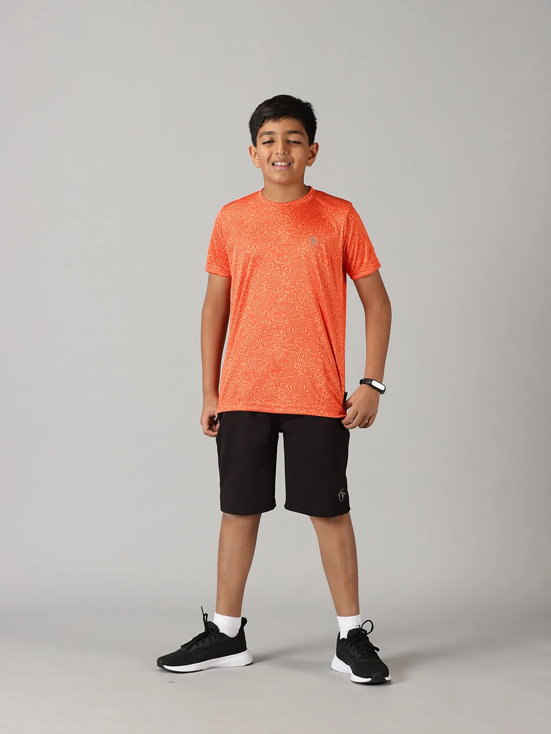 Boys Round Neck Sports Tee