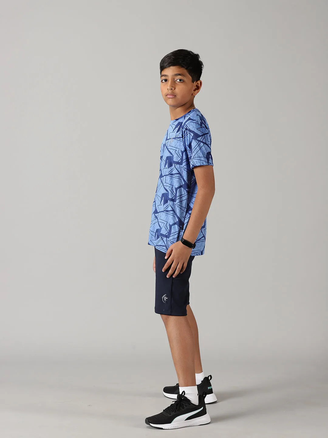 Boys Round Neck Sports Tee