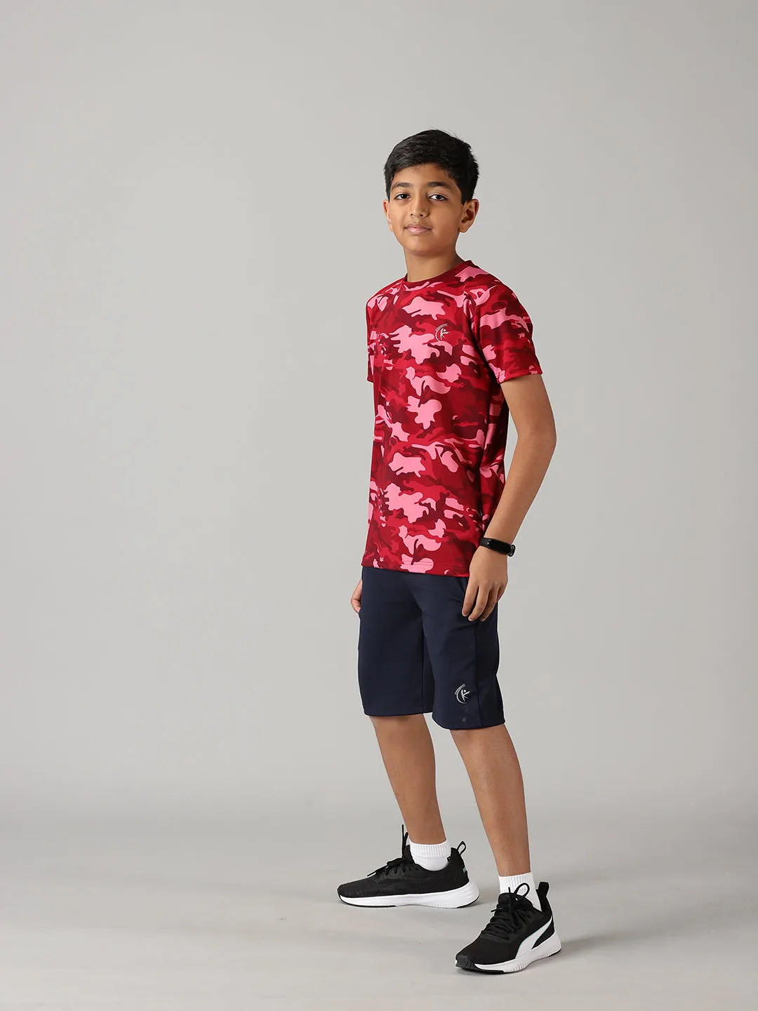 Boys Round Neck Sports Tee