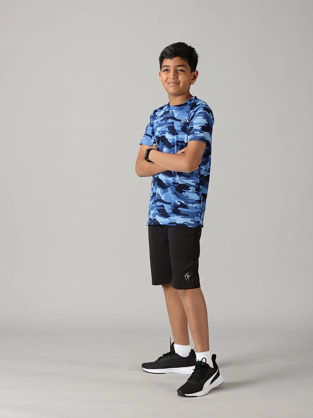 Boys Round Neck Sports Tee