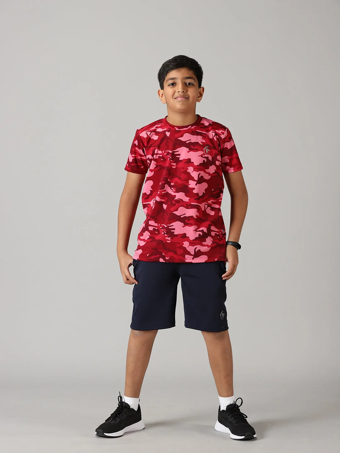 Boys Round Neck Sports Tee