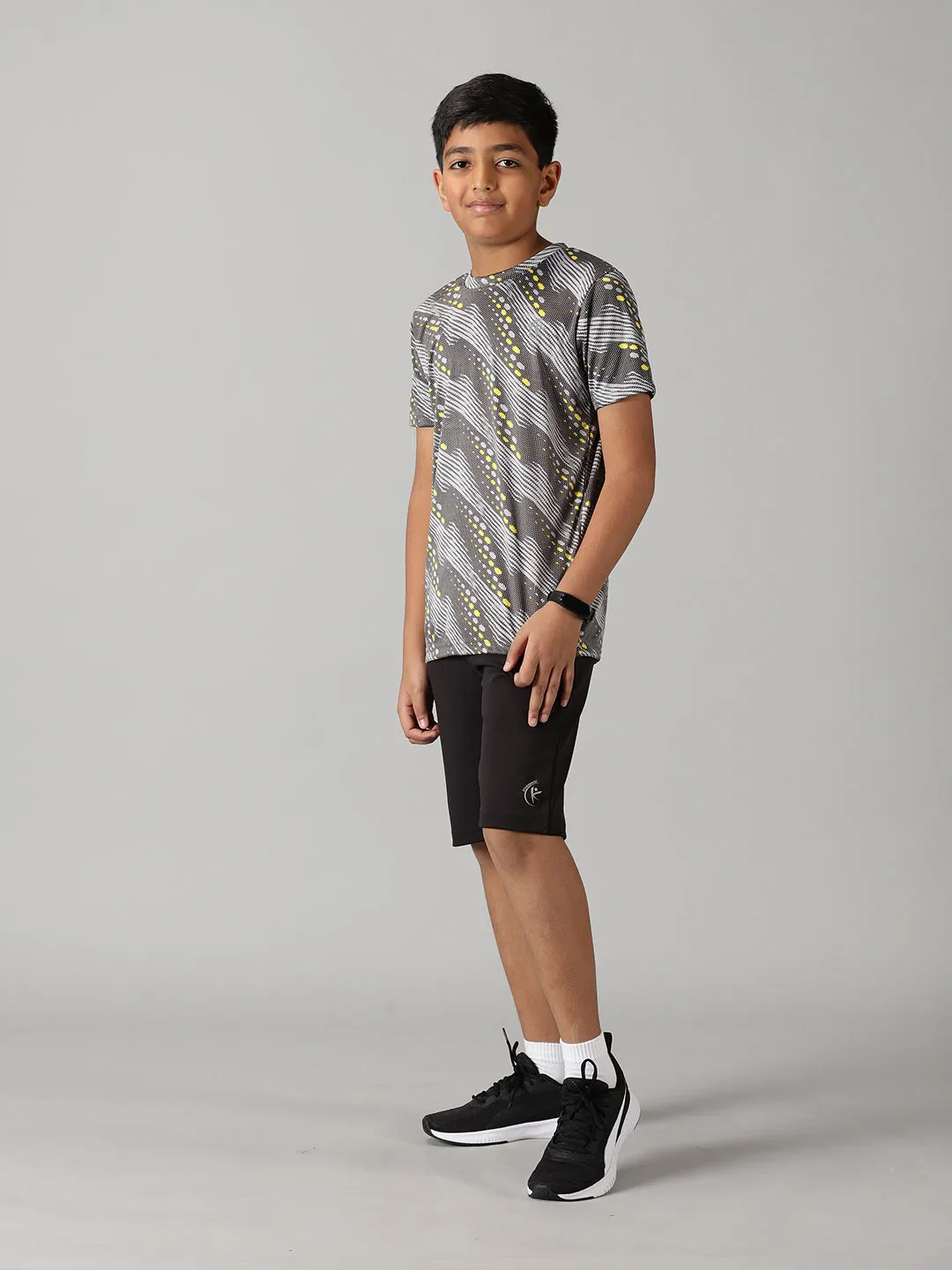 Boys Round Neck Sports Tee