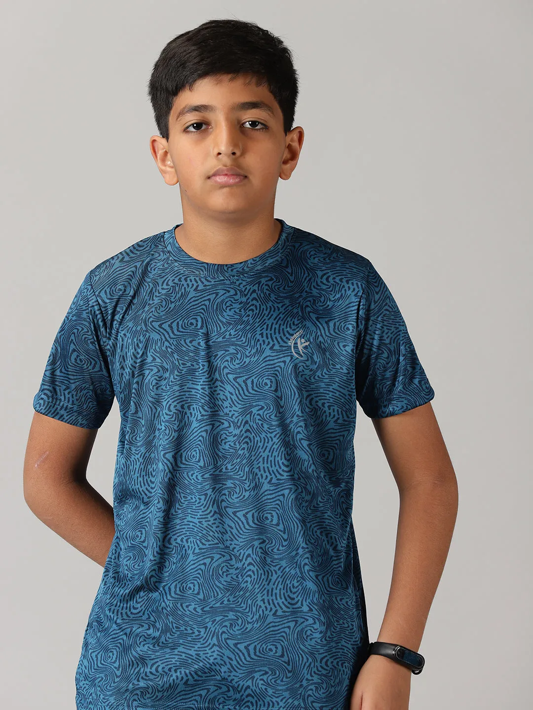 Boys Round Neck Sports Tee