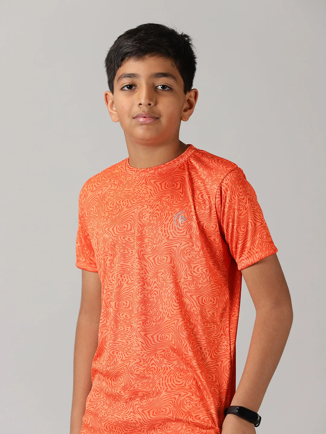 Boys Round Neck Sports Tee