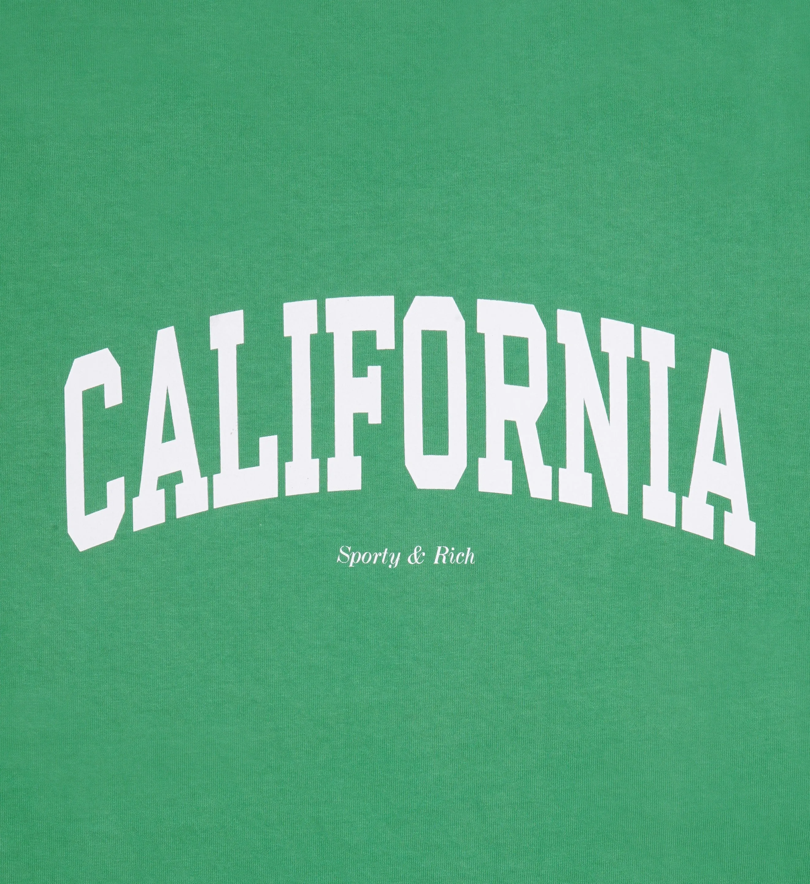 California Sports Tee - Verde/White