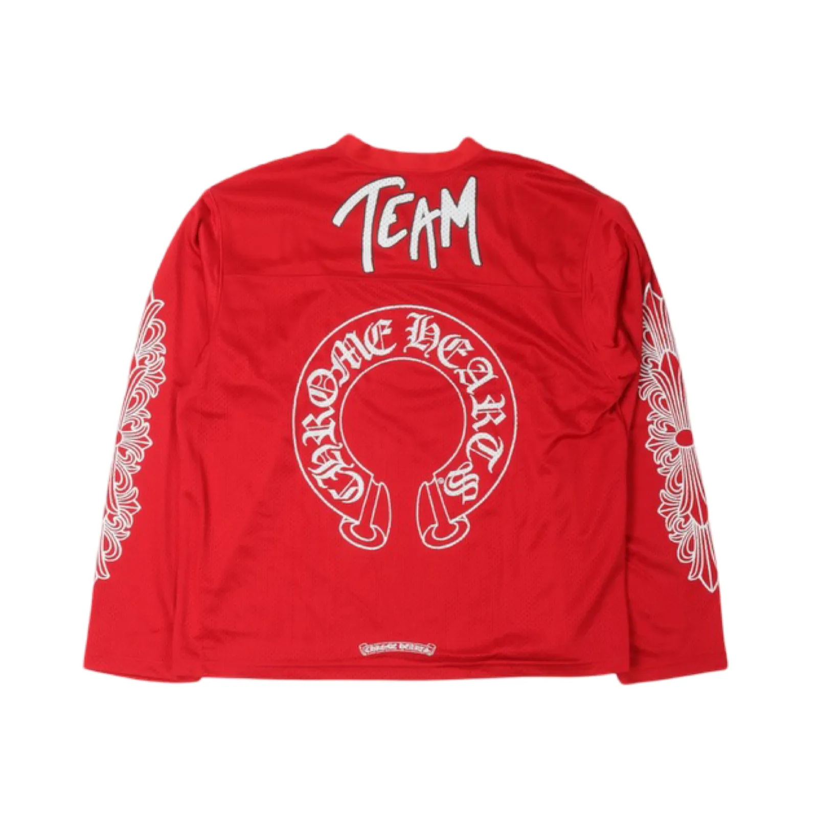 Chrome Hearts Matty Boy Form Mesh Varsity Warm Up Jersey Red