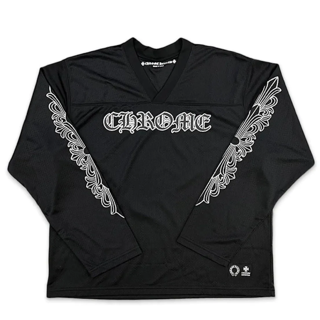 Chrome Hearts Sports Mesh Warm Up Jersey Black