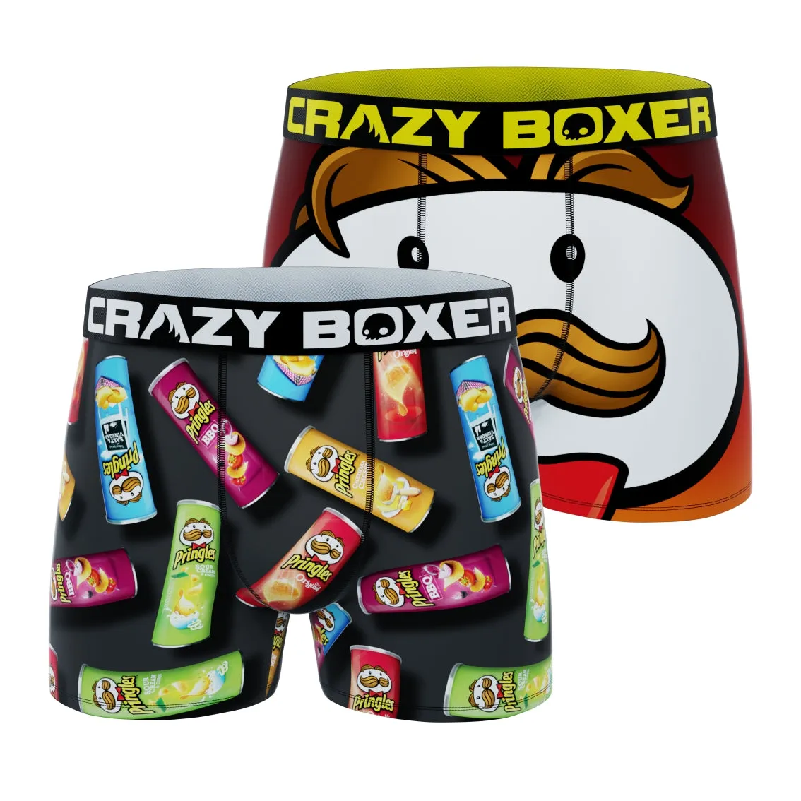 CRAZYBOXER Pringles Warm Guy Men's Boxer Briefs (2 pack)