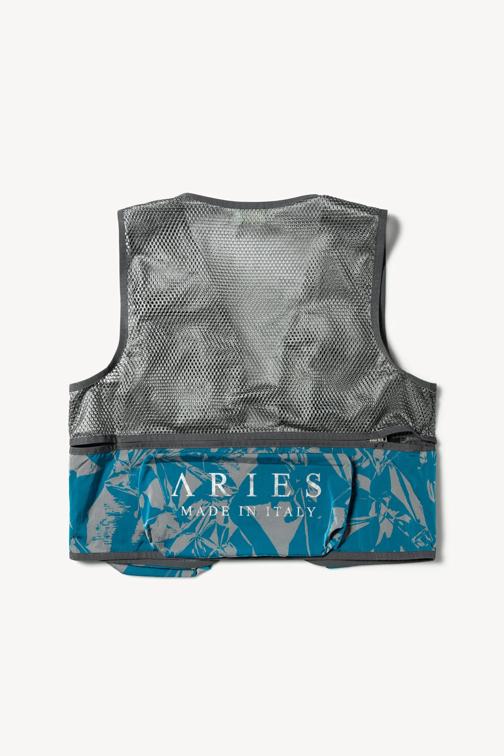 Crinkle Mesh Cargo Vest