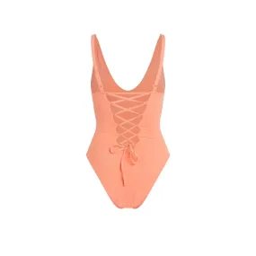 Crisscross One Piece (Peach)