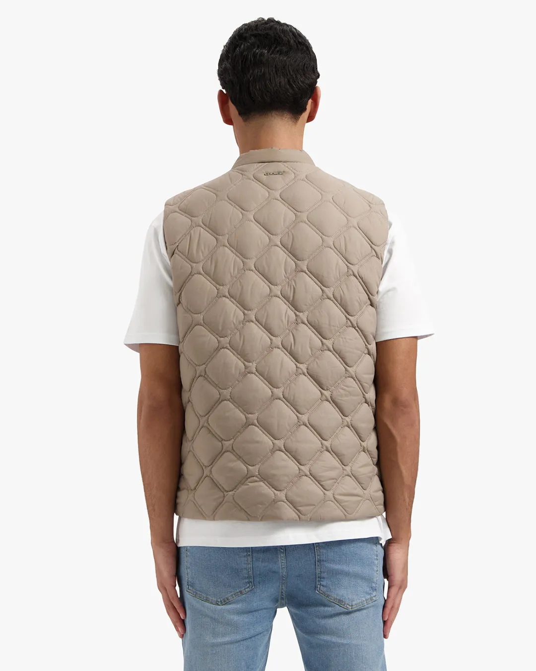 CROYEZ QUILTED VEST - MUSHROOM