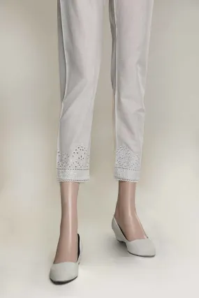 Embroidered Cross Hatch Pants