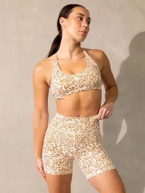 Empower Sports Crop - Vanilla Leopard