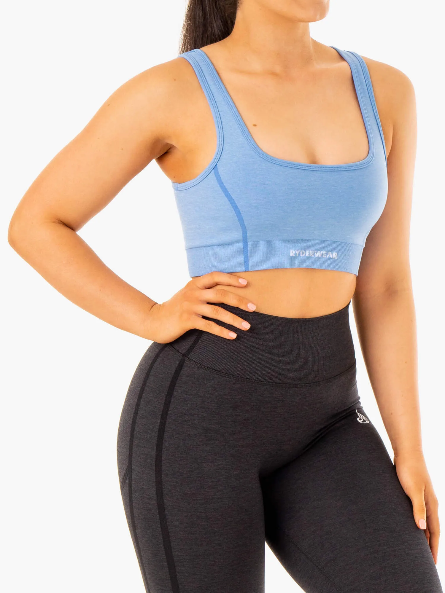 Enhance Seamless Sports Bra - Blue