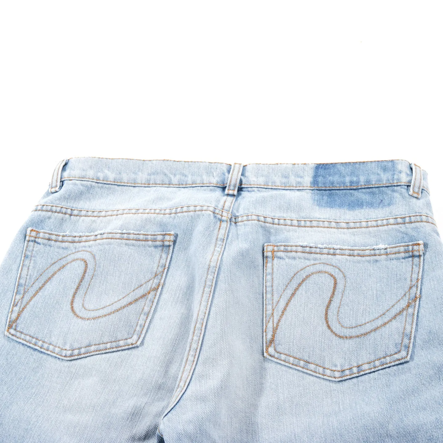 ERL DISTRESSED DENIM PANTS