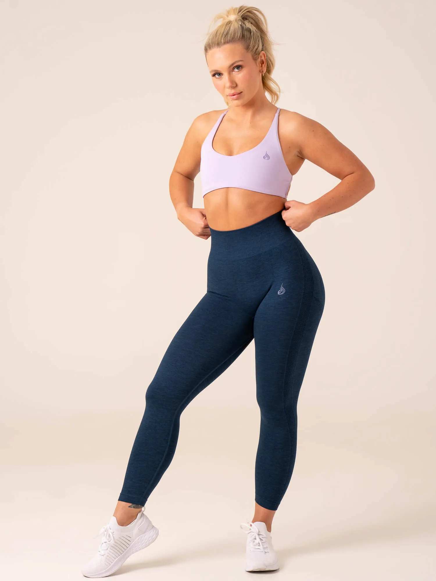 Evolve Seamless Leggings - Navy Marl