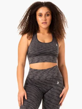 Evolve Seamless Longline Sports Bra - Black