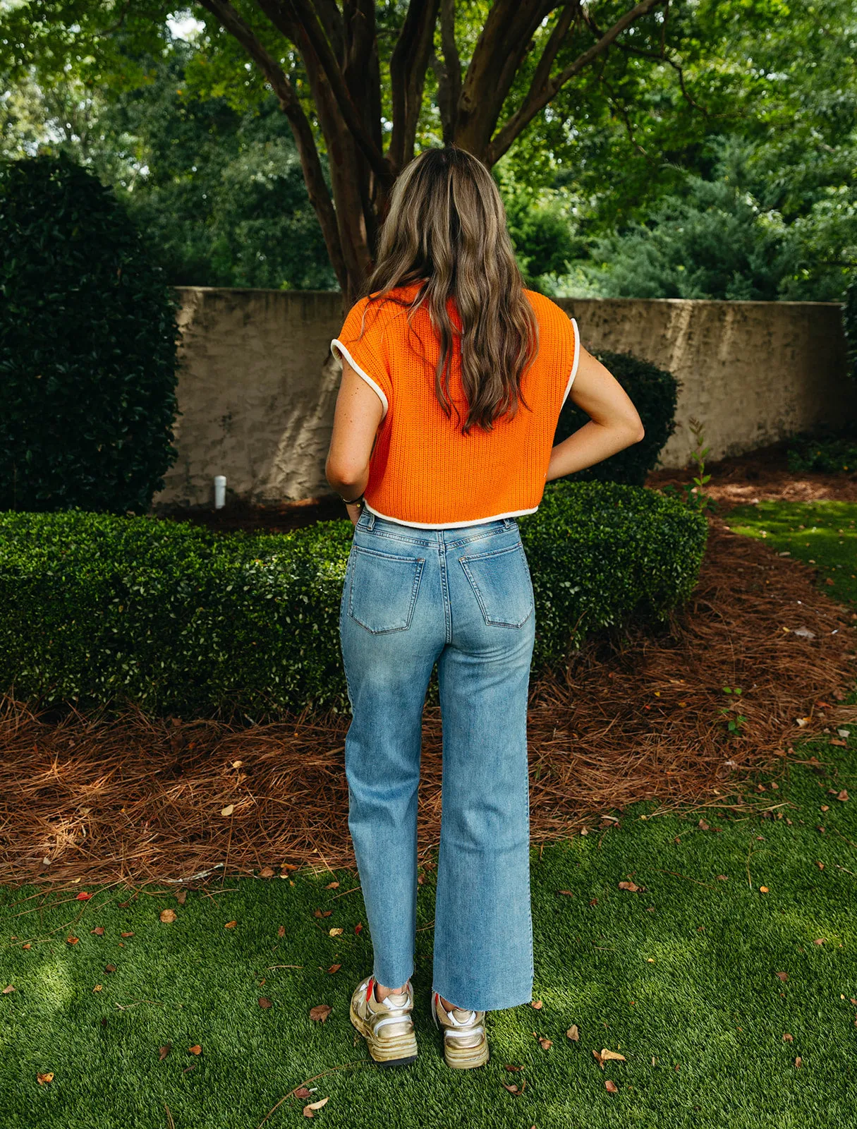 Feeling Alright Color Block Jeans - Denim