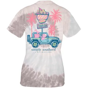 Flamingo Jeep Short Sleeve T-Shirt