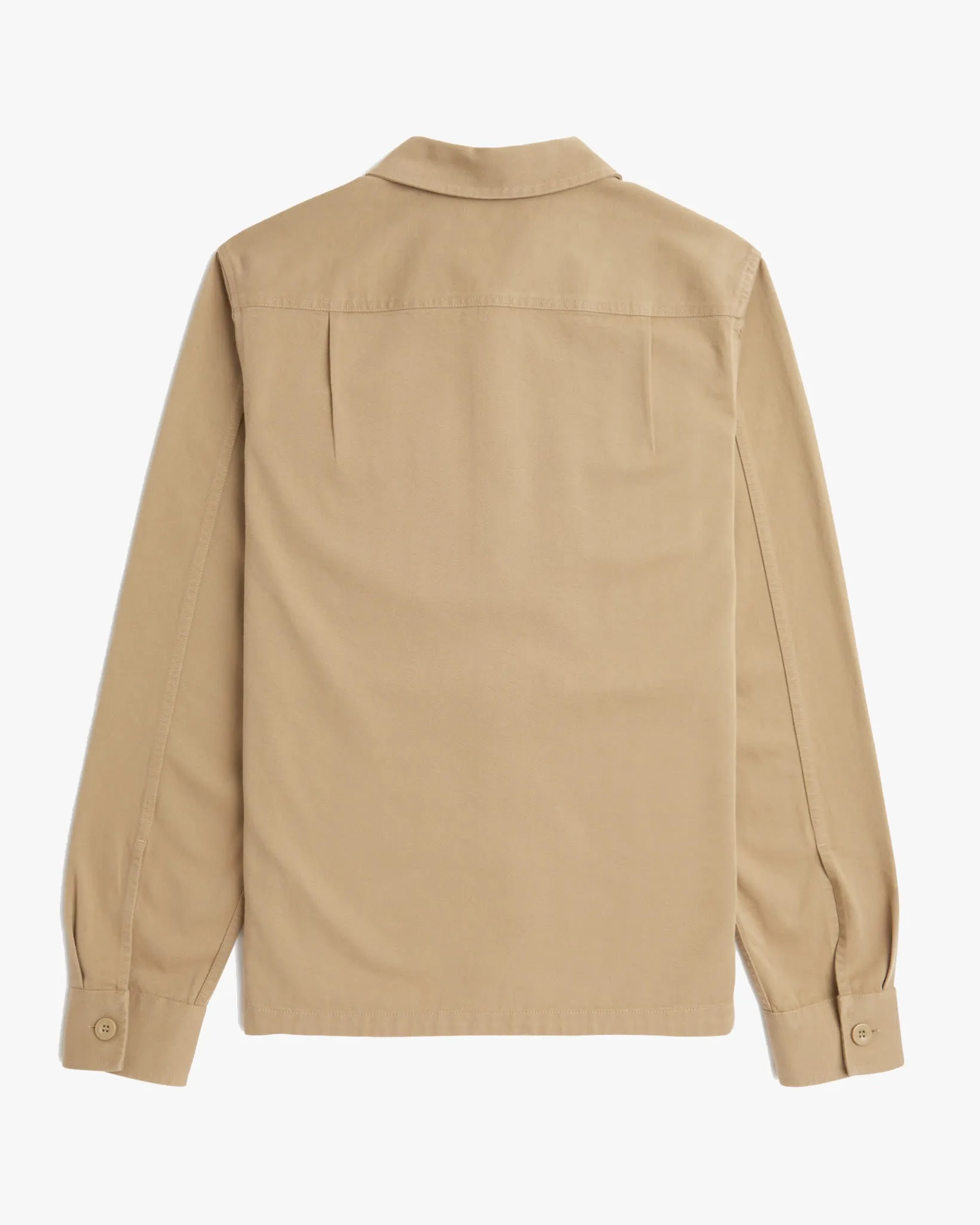 Fred Perry Twill Overshirt - Warm Stone