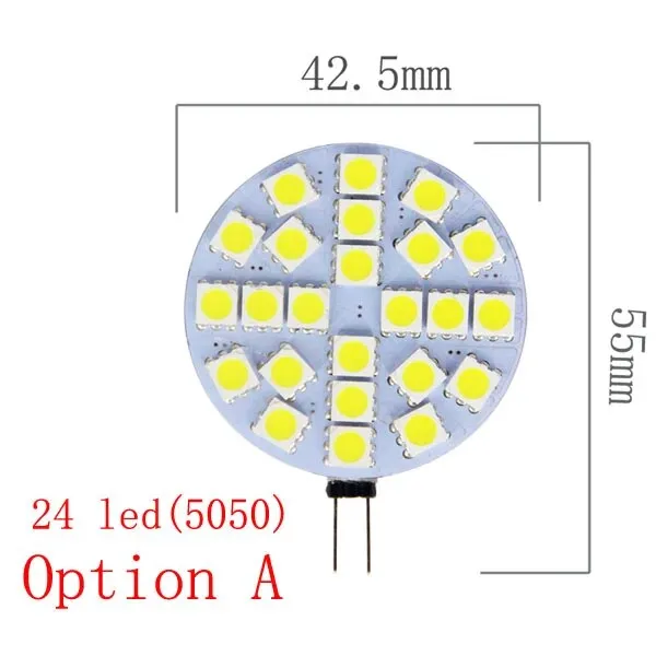 G4 LED 5050 SMD Warm White Marine Camper RV Light Bulb - DC 12V