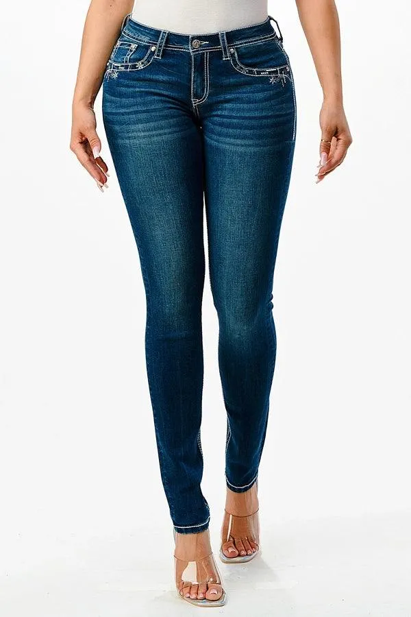 Grace in LA Skinny Jeans Butterfly