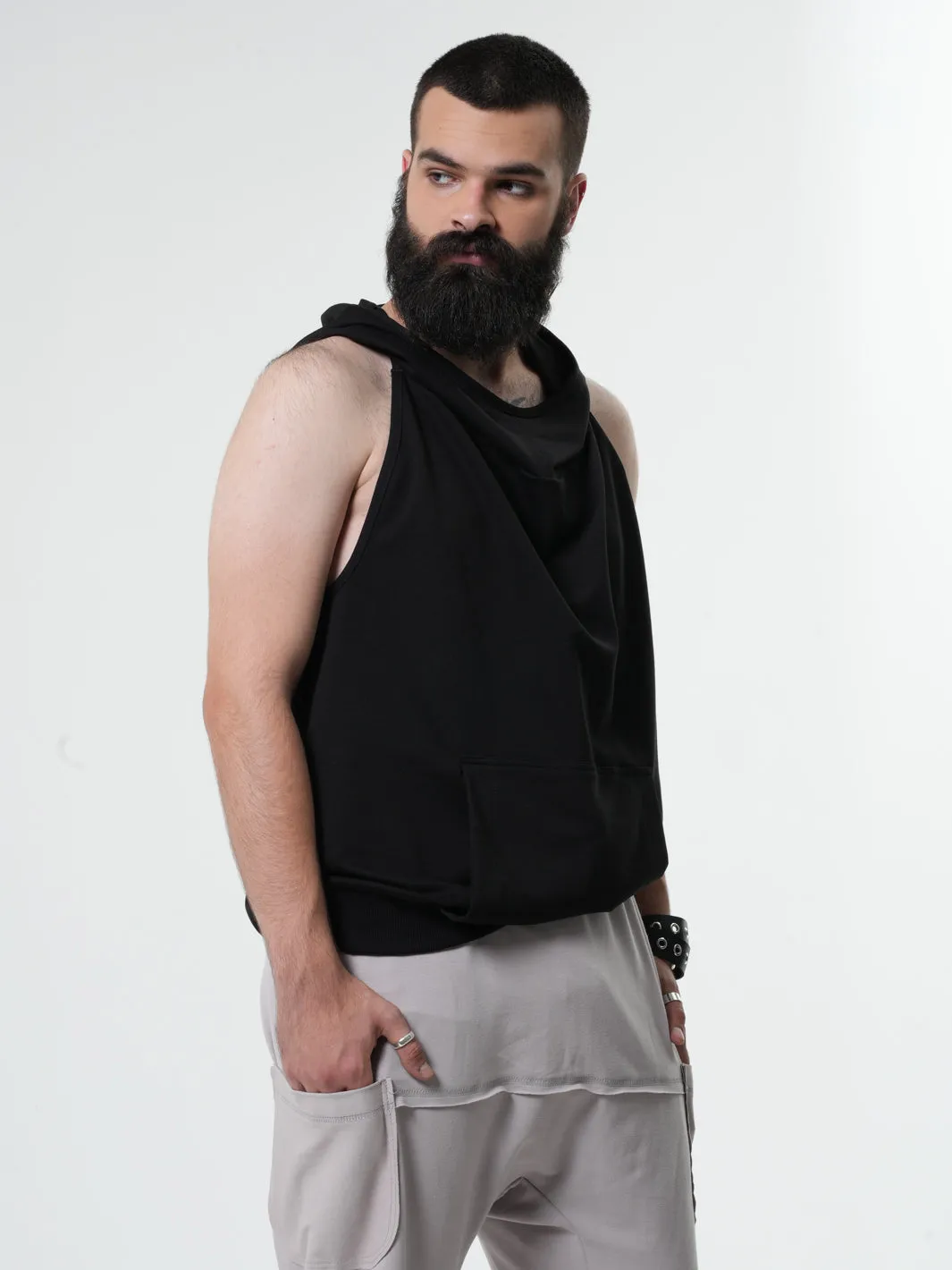 Hooded Mens Vest